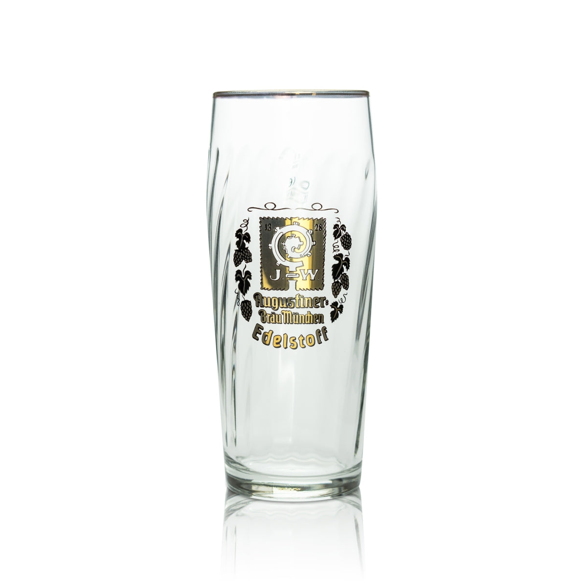 6 bicchieri da birra Augustiner da 0,5 l con bordo dorato – Vista 2