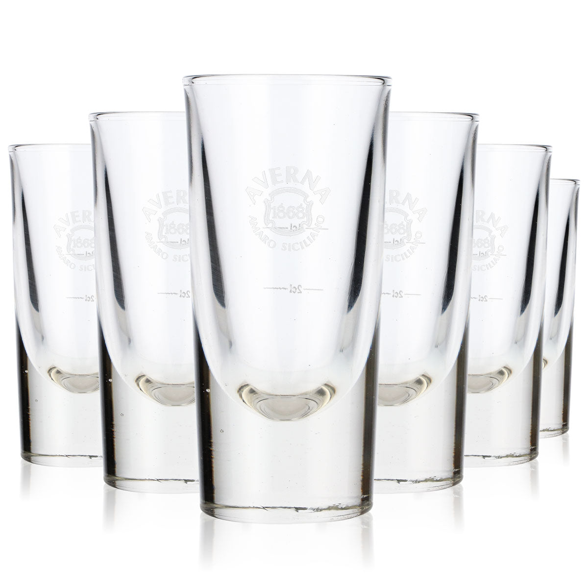 6 bicchieri da liquore Averna 2 cl/4 cl Bicchieri da liquore Tumbler 1868 Amaro Siciliano