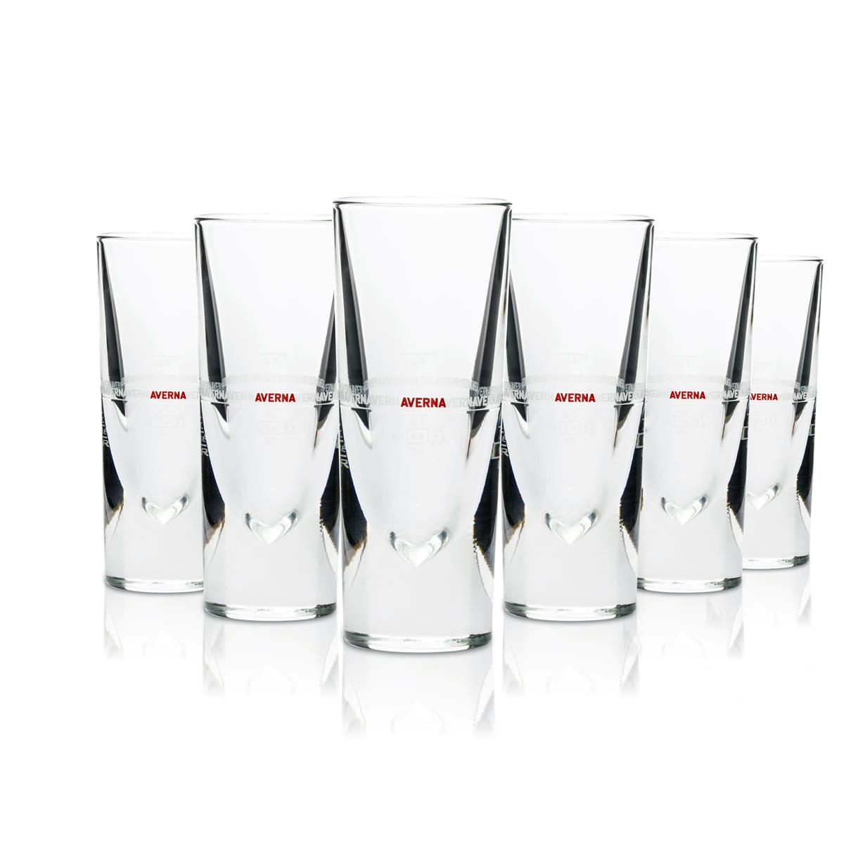 6 bicchieri da liquore Averna Rock Glass