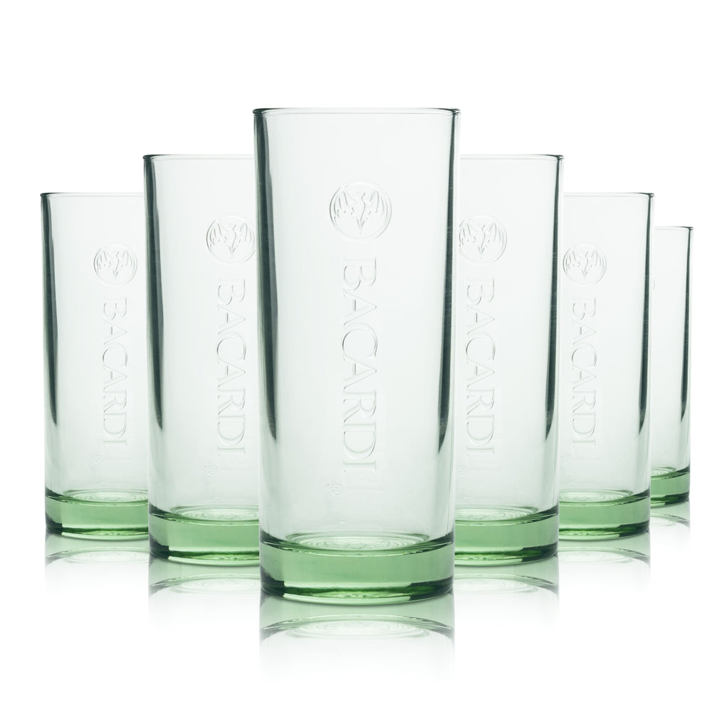 6 bicchieri Bacardi 0,3 l tumbler long drink cocktail contorno bicchieri gastro bar