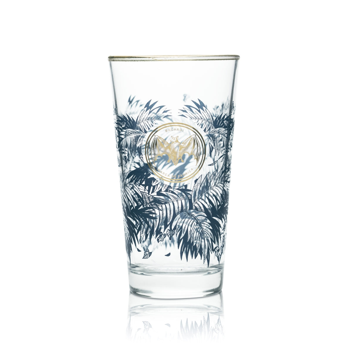 6 bicchieri da cocktail Bacardi 0,4 l con bordo dorato e palme Razz Oakheart – Vista 2