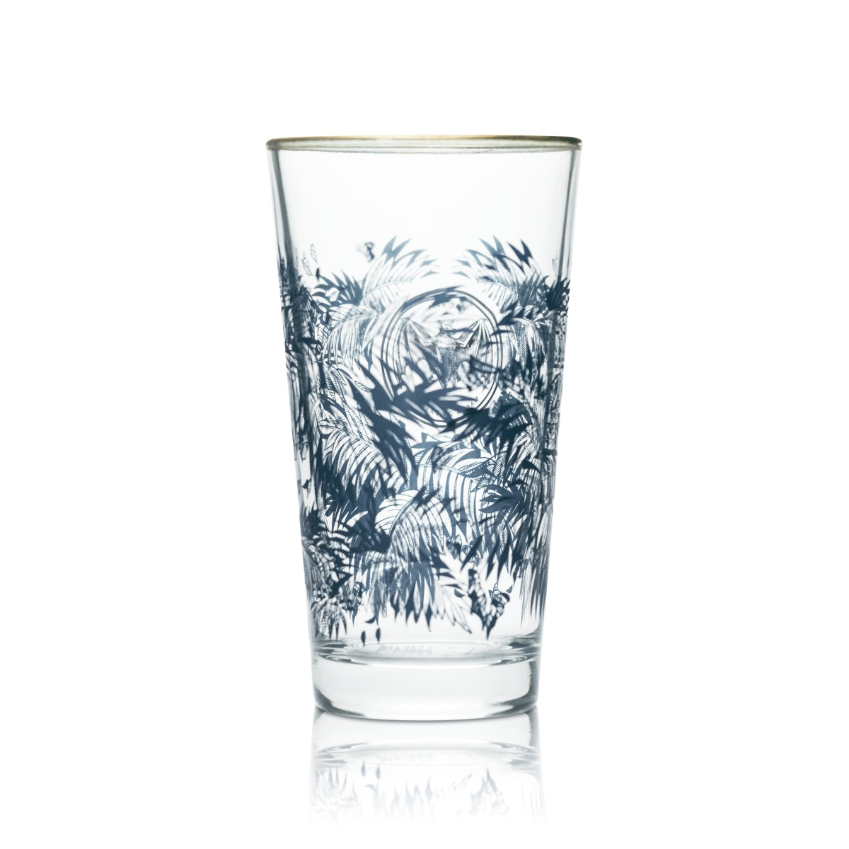 6 bicchieri da cocktail Bacardi 0,4 l con bordo dorato e palme Razz Oakheart – Vista 3