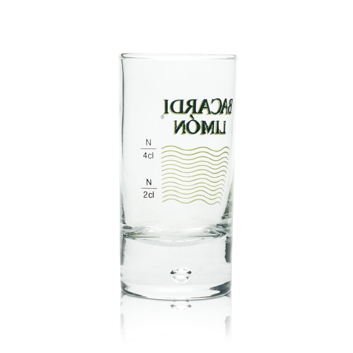 6 bicchieri da shot Bacardi Limon Rum 2 cl 4 cl bicchieri corti Stamper grappa bolla d'aria – Vista 3