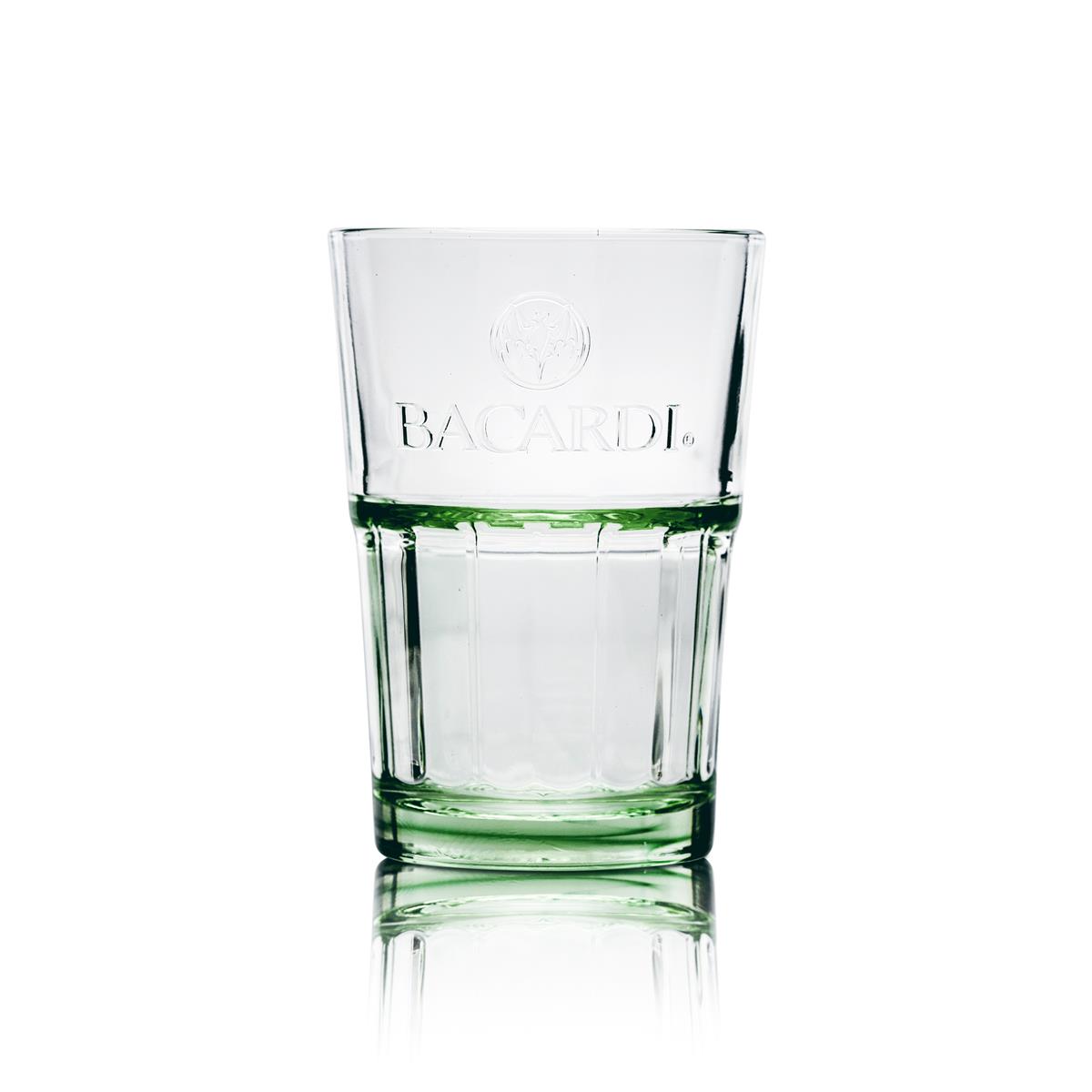 6 bicchieri da rum Bacardi verdi impilabili 36 cl – Vista 2
