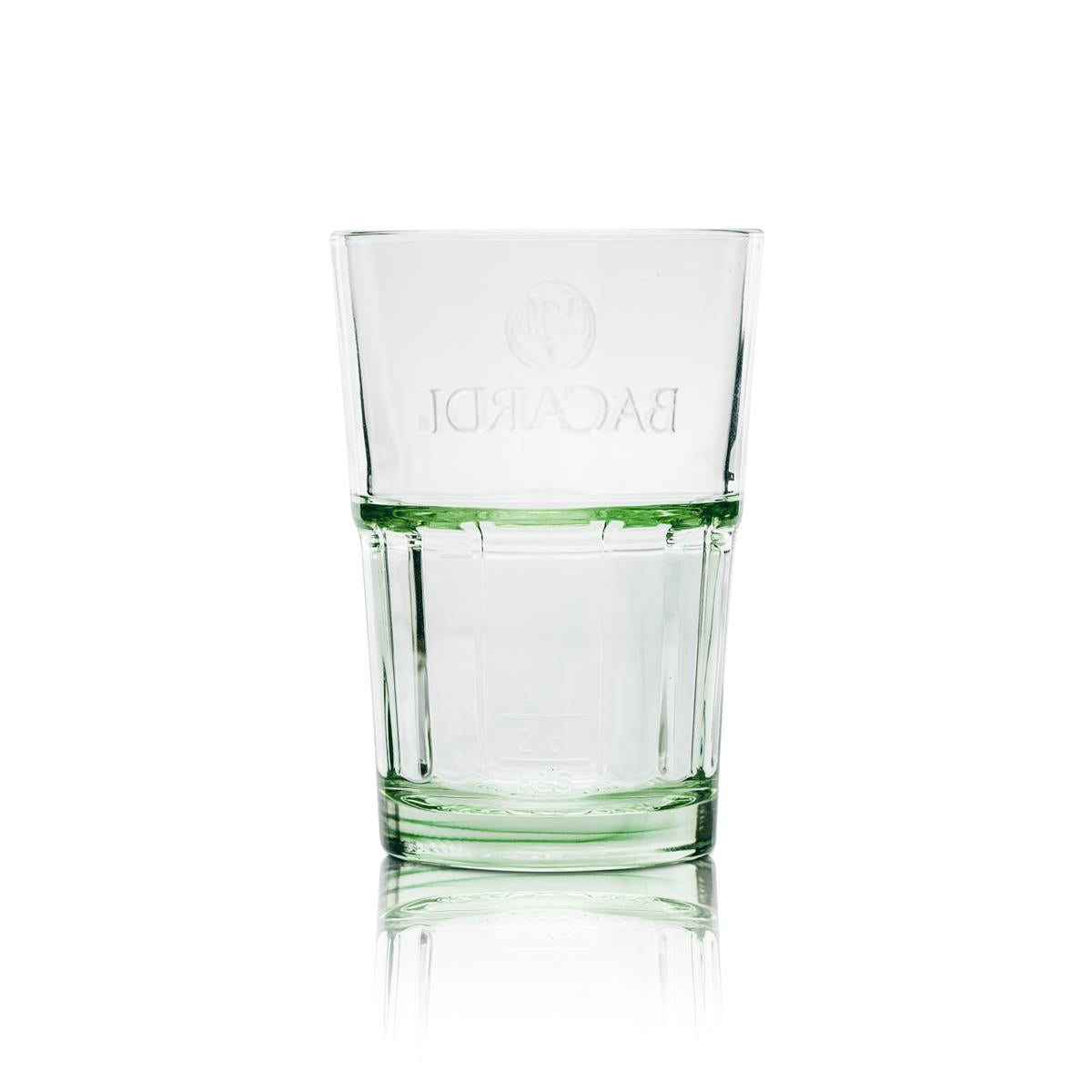 6 bicchieri da rum Bacardi verdi impilabili 36 cl – Vista 3
