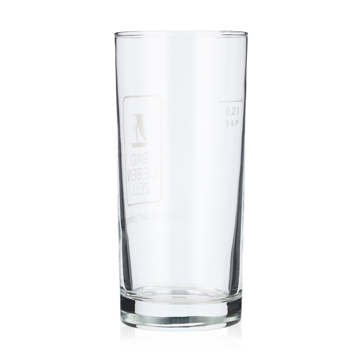 6 bicchieri da 0,2 l con acqua Bad Liebenzeller, logo B&P satinato – Vista 4