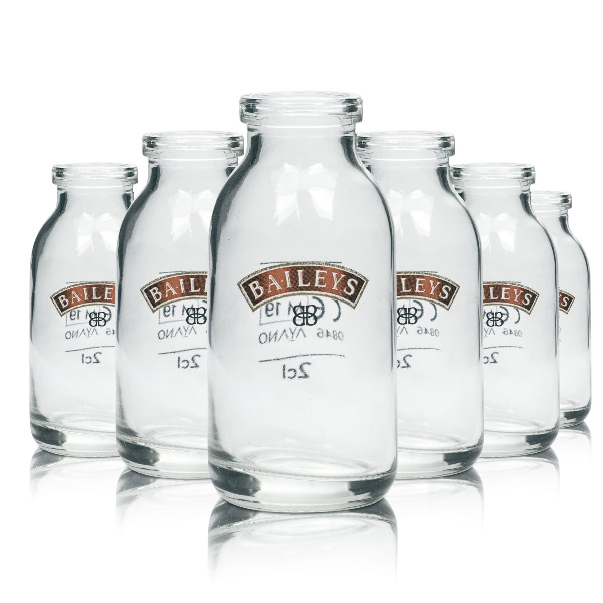 6x bicchierini Baileys Mini bottiglia di latte 50 ml 2 + 4 cl bicchierini da shot