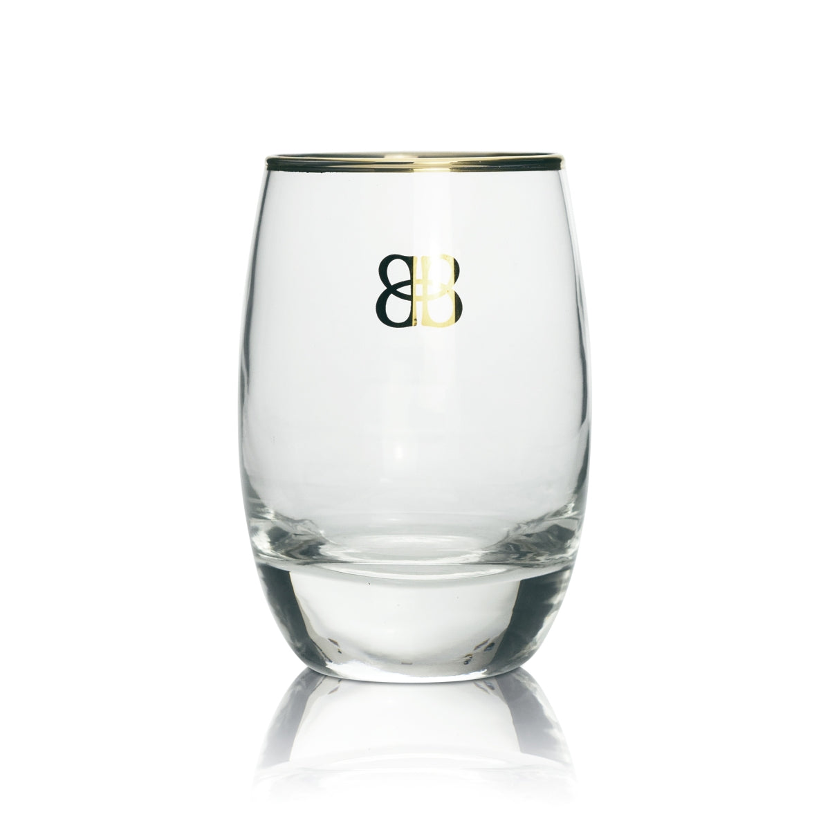 6 bicchieri da liquore Baileys con bordo dorato e logo dorato – Vista 2