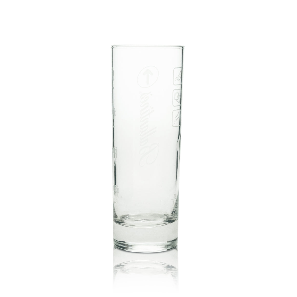6 bicchieri da whisky Ballantines Longdrink con logo bianco e freccia – Vista 3