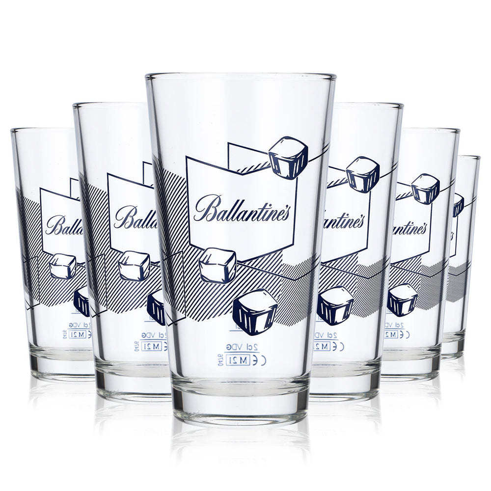 6 bicchieri da whisky Ballantines Bicchieri da long drink 0,35 l Bicchieri di design LDG