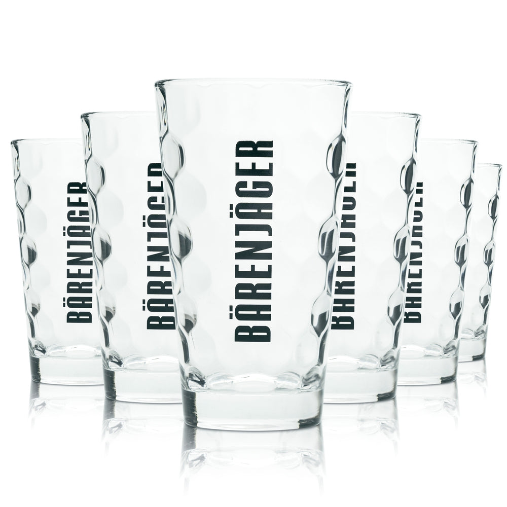 6 bicchieri da cocktail Longdrink 0,3 l con bordo rialzato, serie Bärenjäger, per la ristorazione