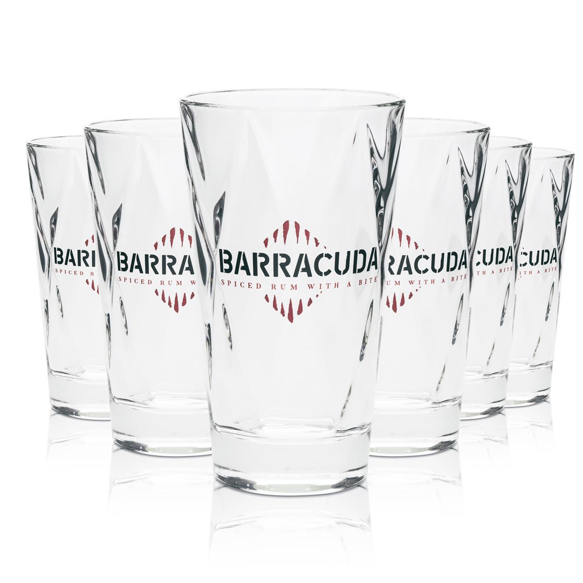 6x Barracuda Rum Bicchiere Longdrink Concerto 28cl