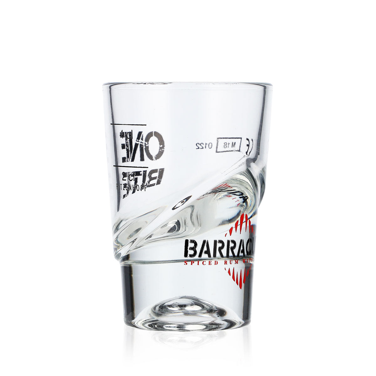 6 bicchierini da liquore Barracuda Rum Bicchierini corti Bicchierini da 4 cl Bicchierino "One Bite" – Vista 3
