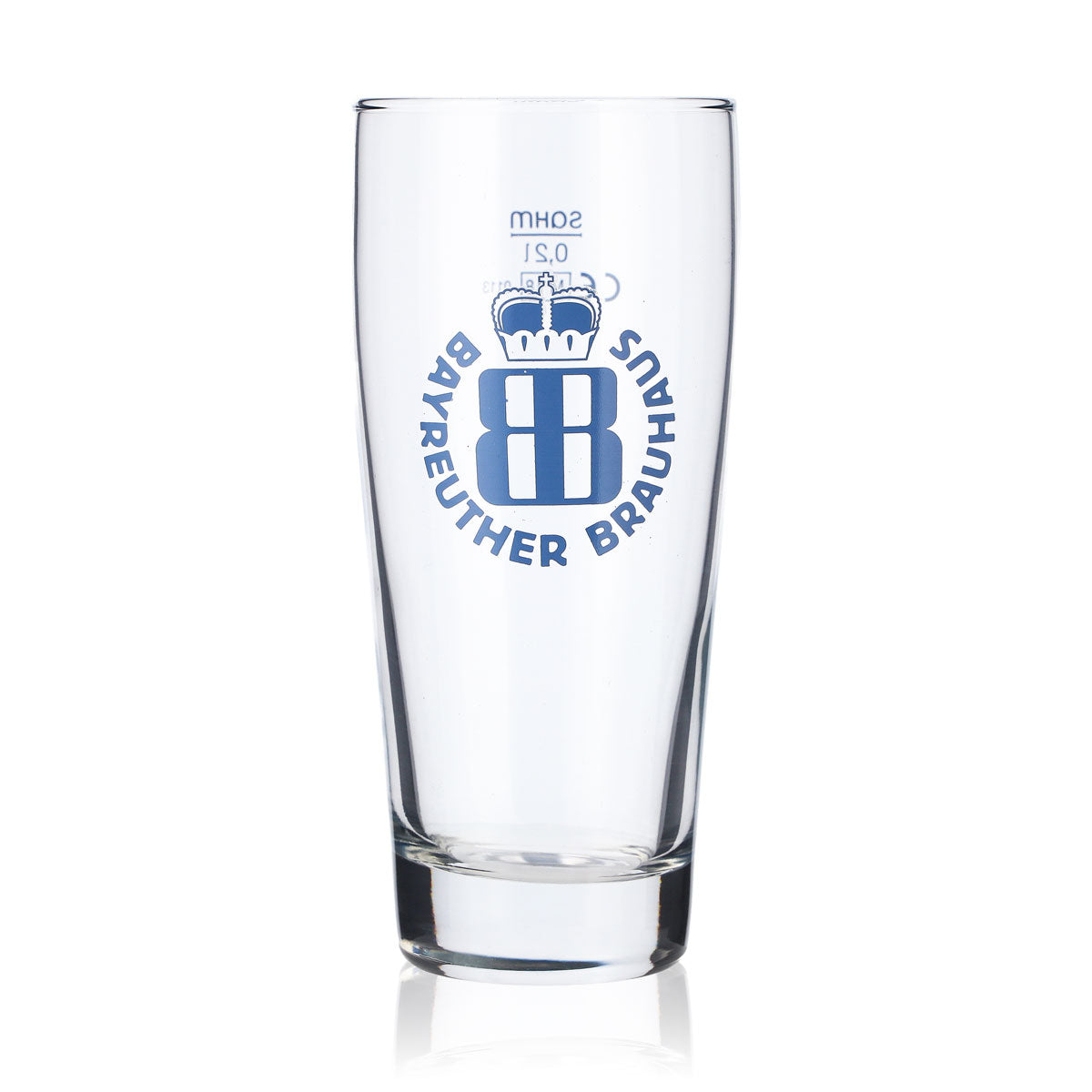 6 bicchieri da birra Bayreuther da 0,2 l Bicchieri da birra Bicchiere da birra Logo blu – Vista 2