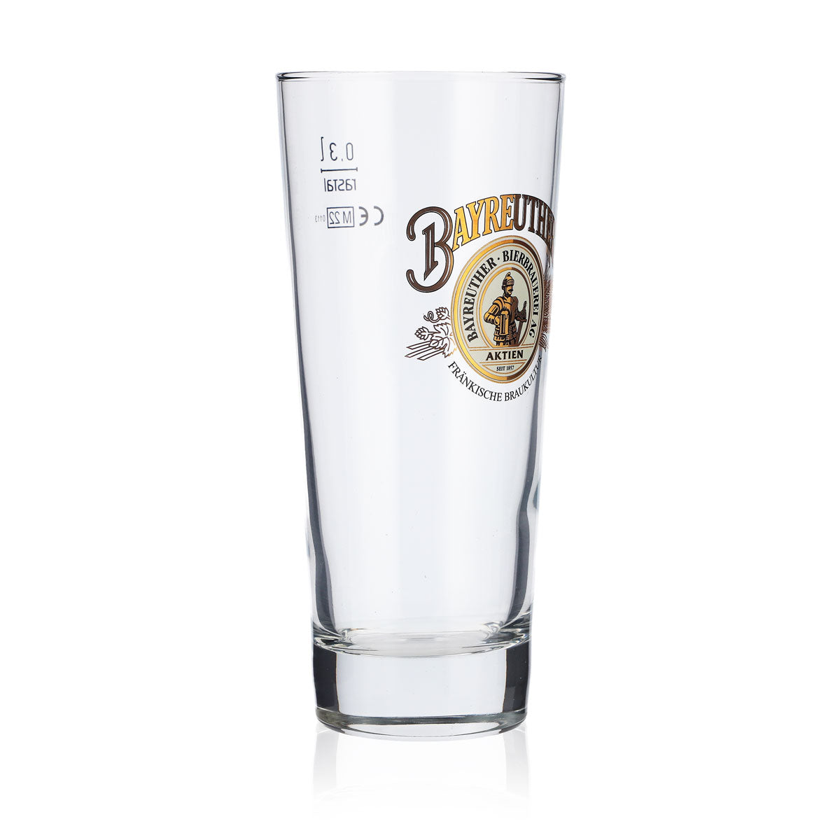 6 bicchieri da birra Bayreuther da 0,3 l Bicchieri da birra Bicchiere da birra Logo dorato – Vista 3