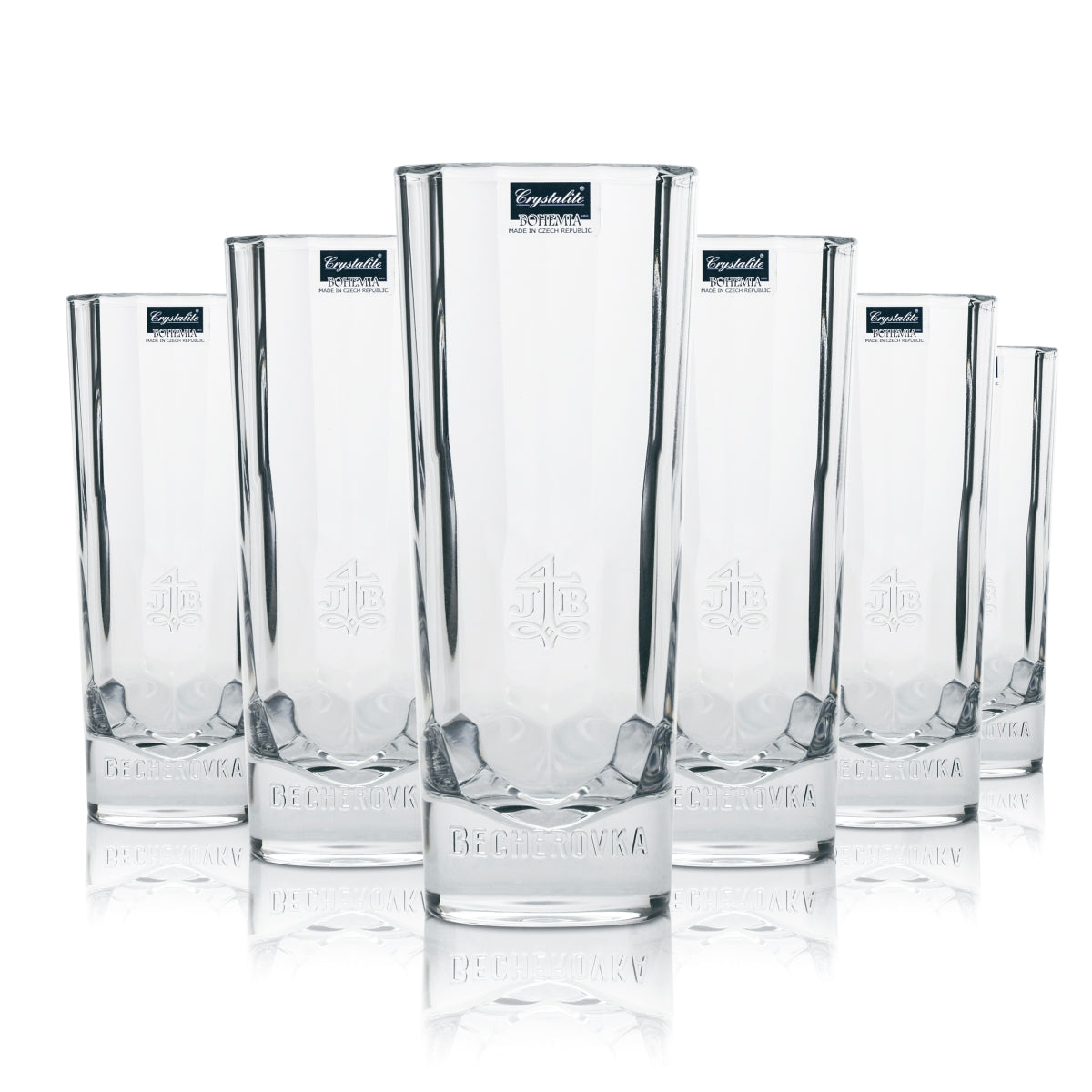 6 bicchieri tumbler in cristallo Becherovka Vodka 300 ml