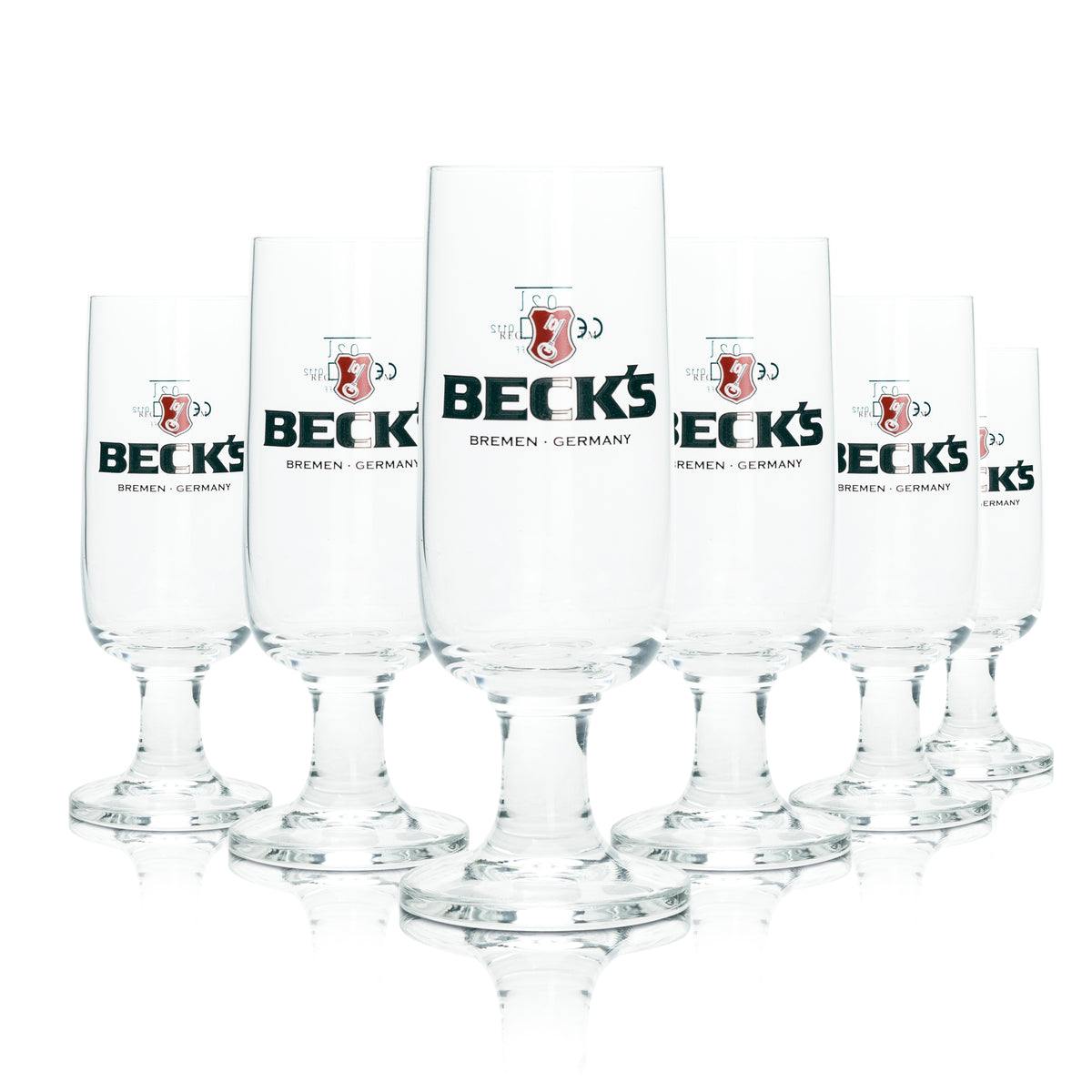6 bicchieri da birra Becks 0,2 l a forma di coppa Ritzenhoff Tulipano Birrificio Argento Beer Bar – Vista 4