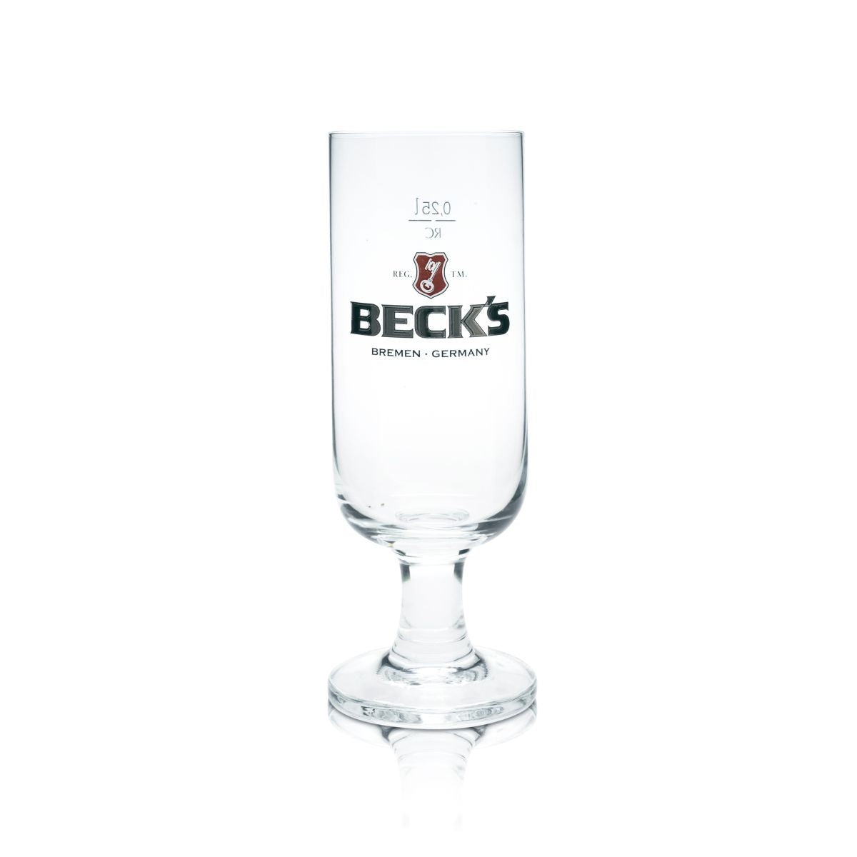 6 bicchieri da birra Becks 0,25 l bicchieri a calice Pilstulpe set birrificio gastronomia calibrati – Vista 2