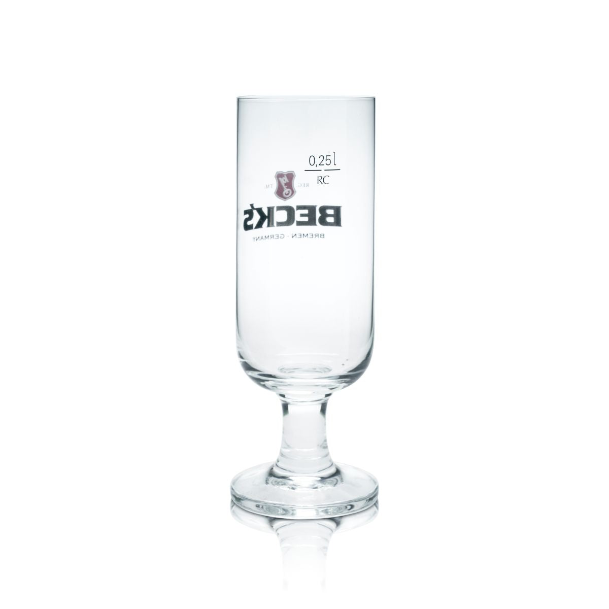 6 bicchieri da birra Becks 0,25 l bicchieri a calice Pilstulpe set birrificio gastronomia calibrati – Vista 3