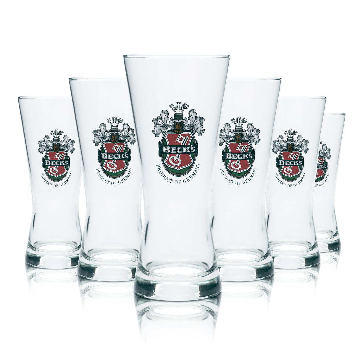 6 bicchieri Becks da 0,2 l, bicchieri da birra, coppa, bicchieri tulipano, birrificio, birra pils, pub – Vista 4