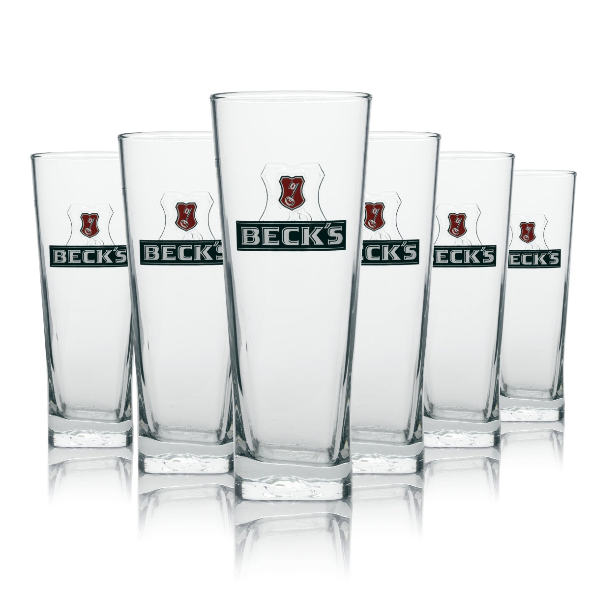 6 bicchieri Becks da 0,5 l Henry Becher Contour Gastro Pils Gold Unfiltered Bier – Vista 4