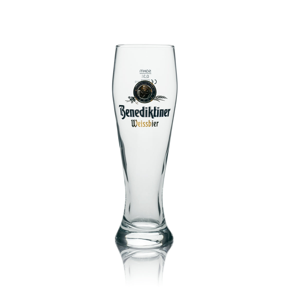 6 bicchieri Benediktiner da 0,3 l per birra bianca, lievito e birra di frumento, calibrati per uso gastronomico – Vista 2