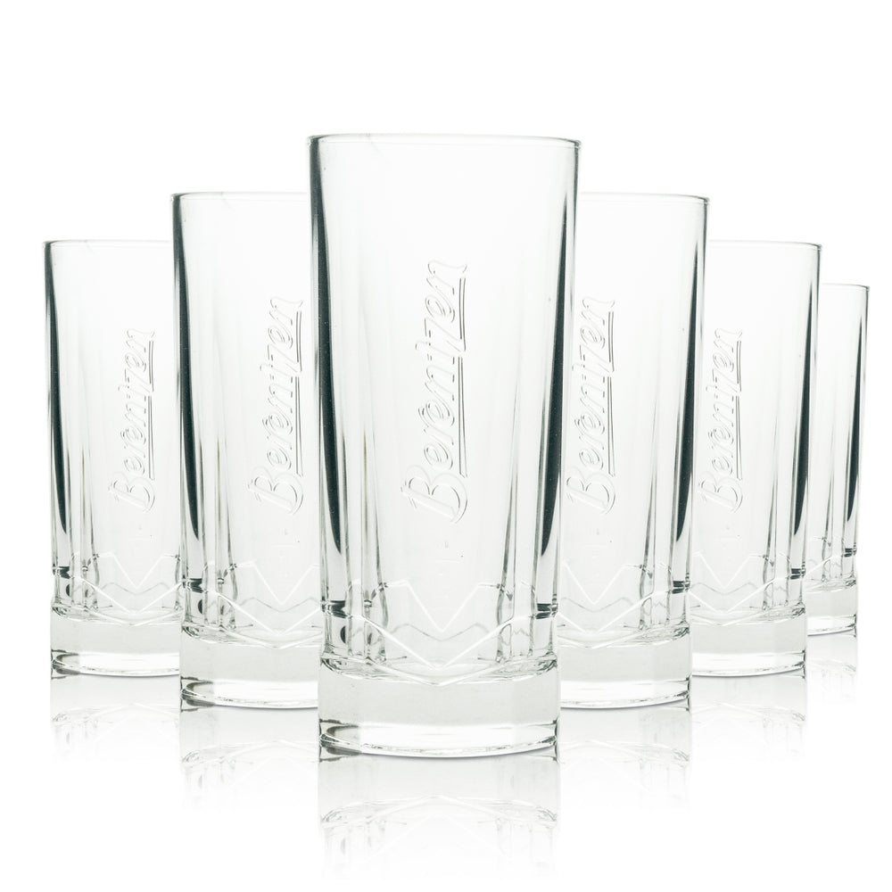 6 bicchieri da long drink ottagonali per liquore Berentzen, 200 ml