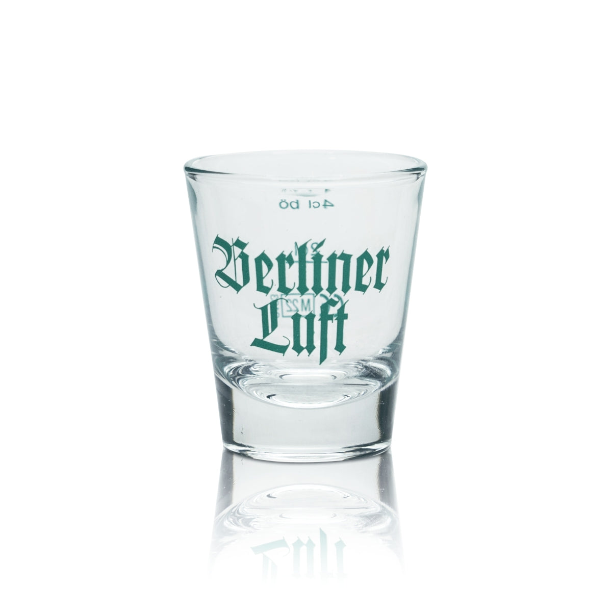 6 bicchieri da liquore Berliner Luft in vetro da 4 cl con stampino, bicchierini da shot Pfeffi Gastro in rovere – Vista 2