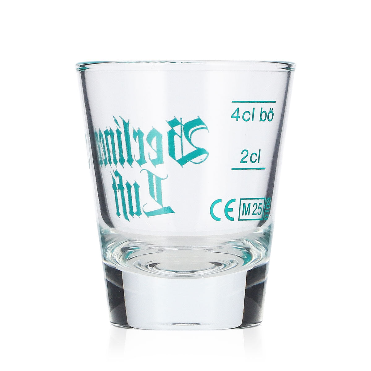 6 bicchieri da tequila Berliner Luft da 2 cl + bicchierini da shot da 4 cl con logo turchese – Vista 4