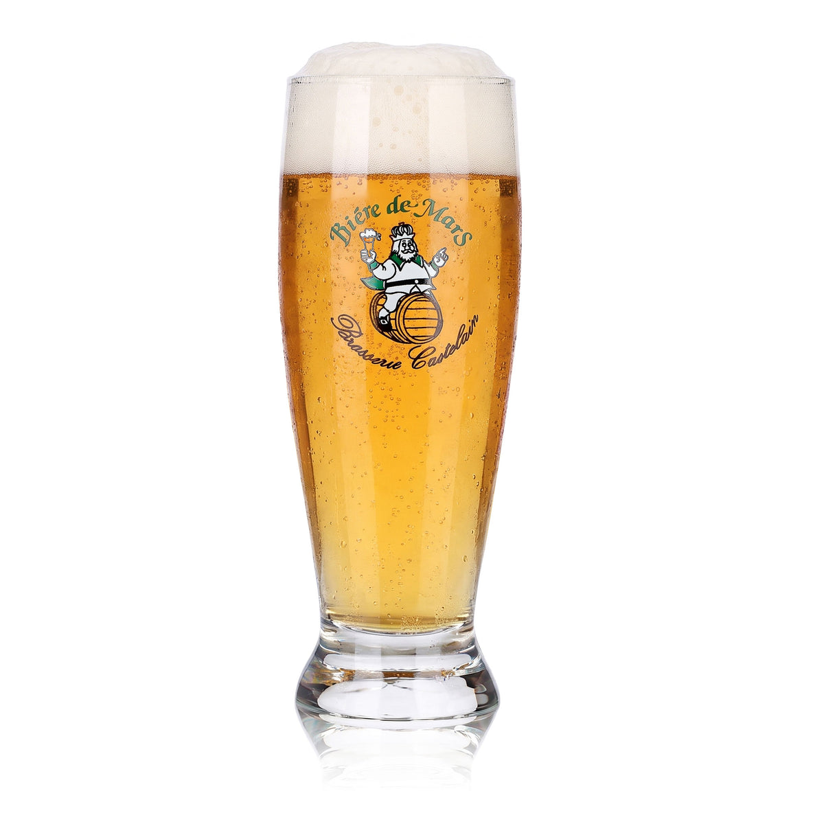 6 bicchieri "Biere de Mars" da 0,25 l, modello a coppa, Brasserie Castelain – Vista 2
