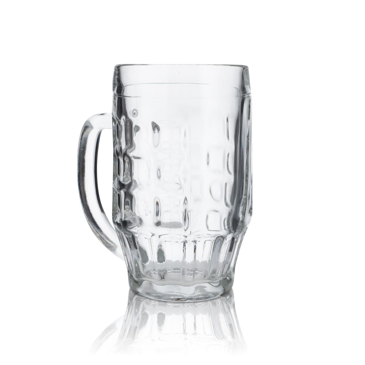 6 bicchieri da birra in vetro 0,5 l con profilo sagomato, set di boccali Seidel Blanco Malles Bormioli – Vista 3