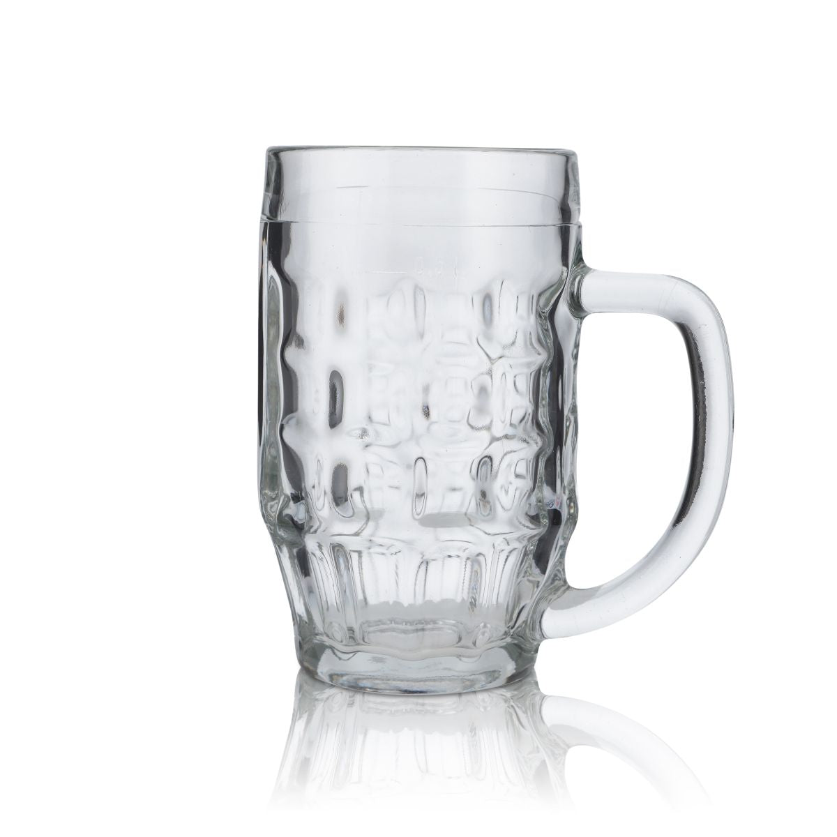 6 bicchieri da birra in vetro 0,5 l con profilo sagomato, set di boccali Seidel Blanco Malles Bormioli – Vista 4