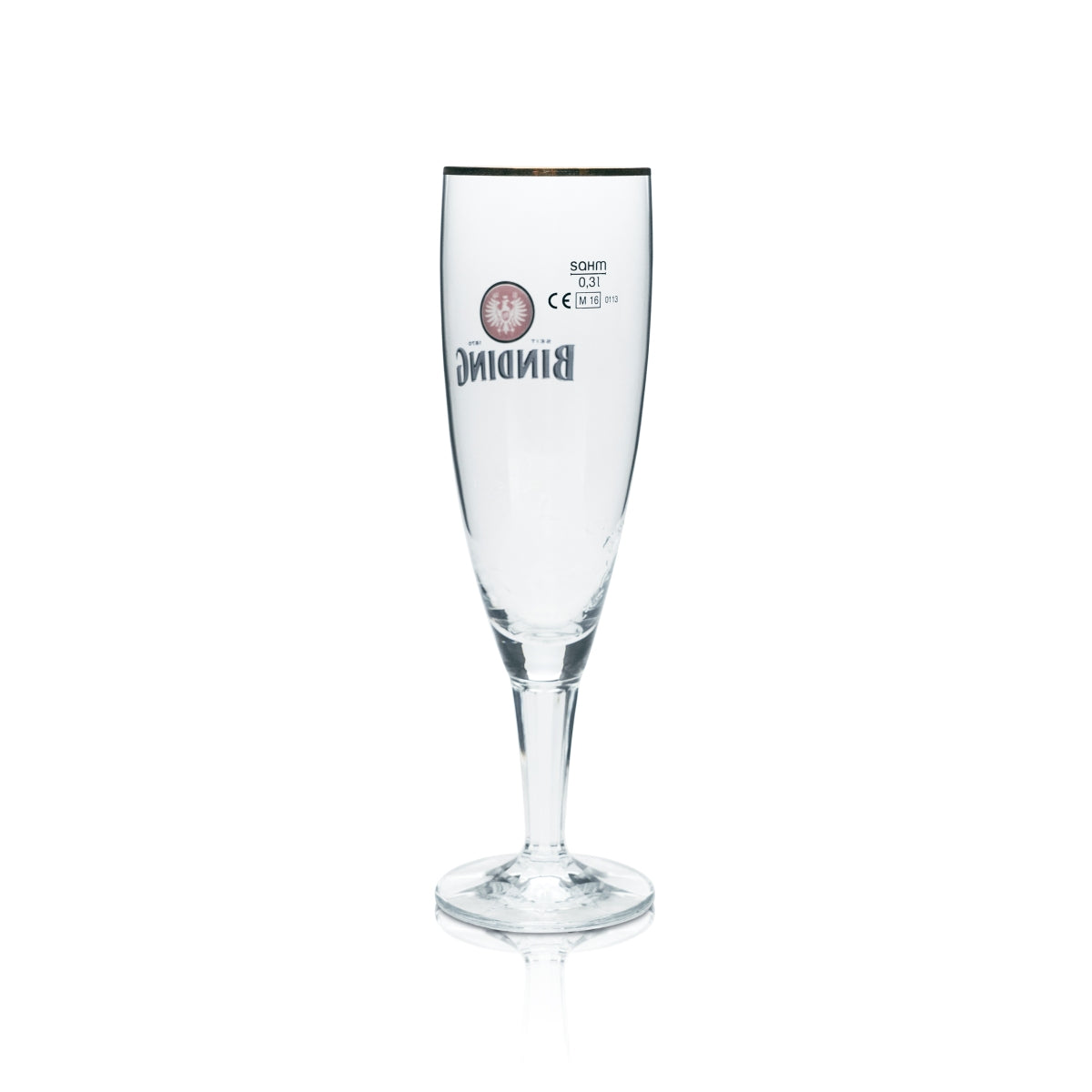 6 bicchieri da birra con bordo dorato, forma a tulipano, 0,3 l, per ristoranti, pub, birrerie e bar – Vista 4