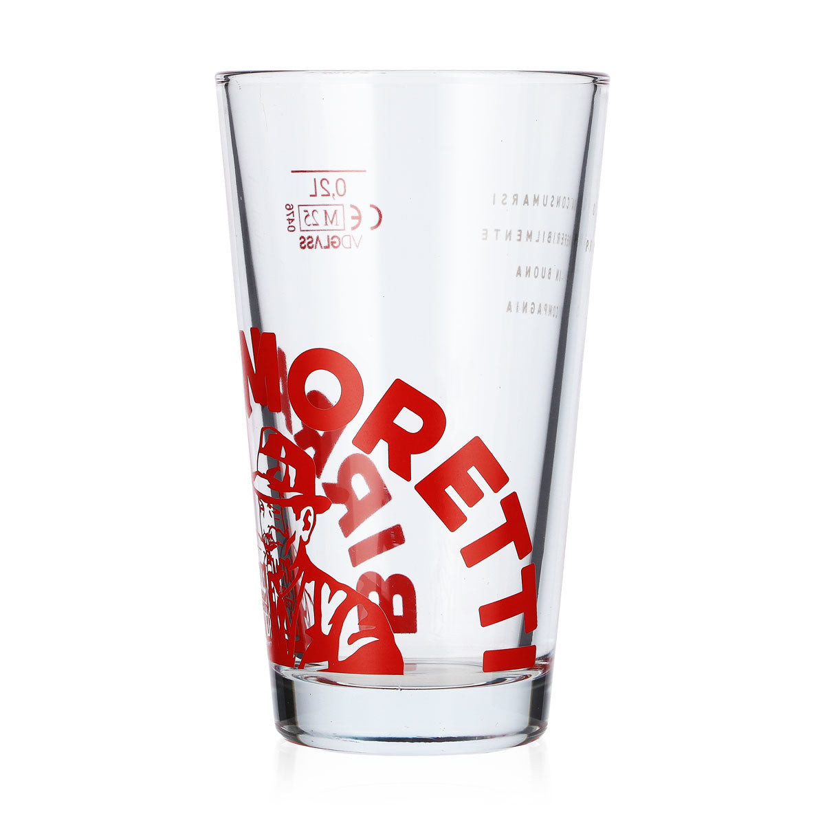 6 bicchieri da birra Birra Moretti da 0,2 l con logo rosso (set da 6) – Vista 5