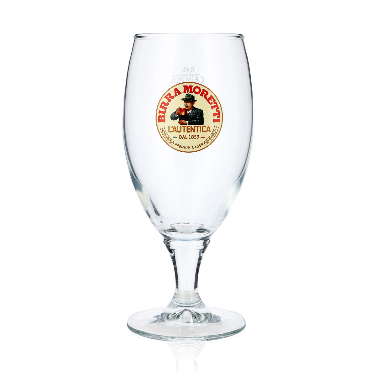 6 bicchieri da birra Birra Moretti 0,4 l, forma bombata – Vista 2