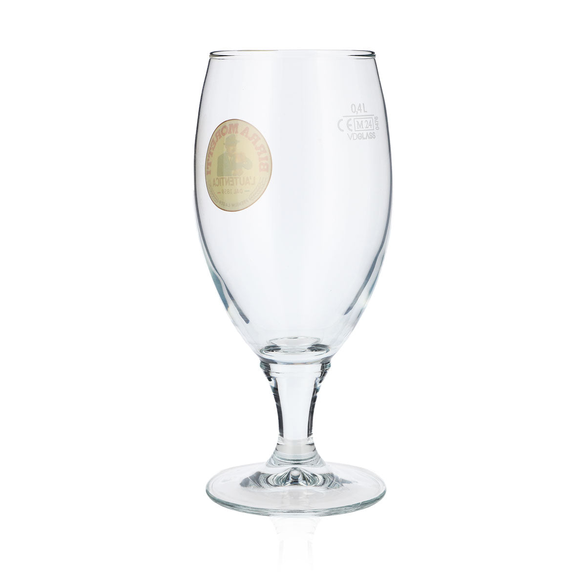 6 bicchieri da birra Birra Moretti 0,4 l, forma bombata – Vista 4