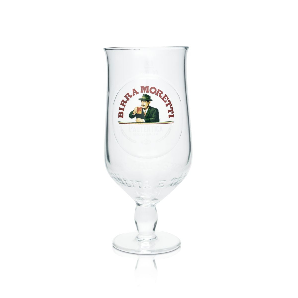 6 bicchieri da birra Birra Moretti 0,5 l a forma di tulipano L'Autentica Bicchieri da birra italiani – Vista 2