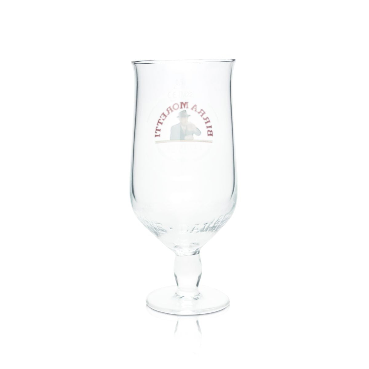 6 bicchieri da birra Birra Moretti 0,5 l a forma di tulipano L'Autentica Bicchieri da birra italiani – Vista 3