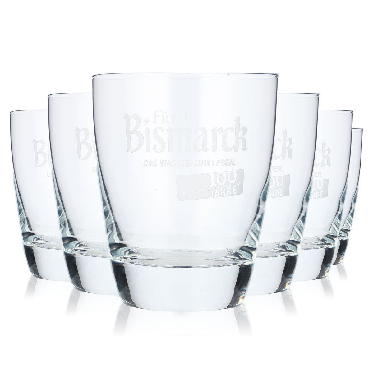 6 bicchieri da acqua Bismarck 0,28 l Tumbler Logo Satanier Orizzontale