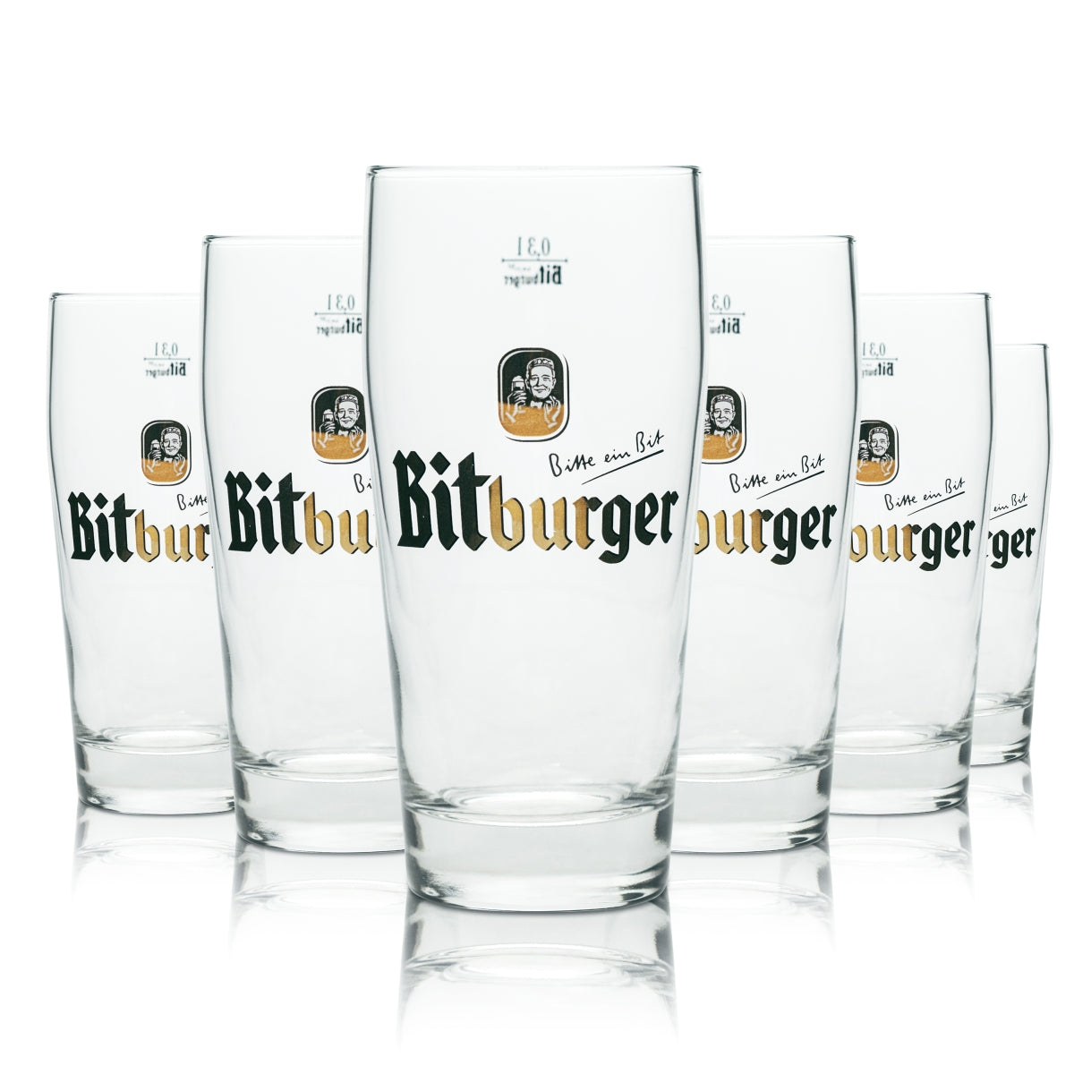 12 bicchieri da birra Bitburger 0,3l Willibecher Sahm nuovi – Vista 2
