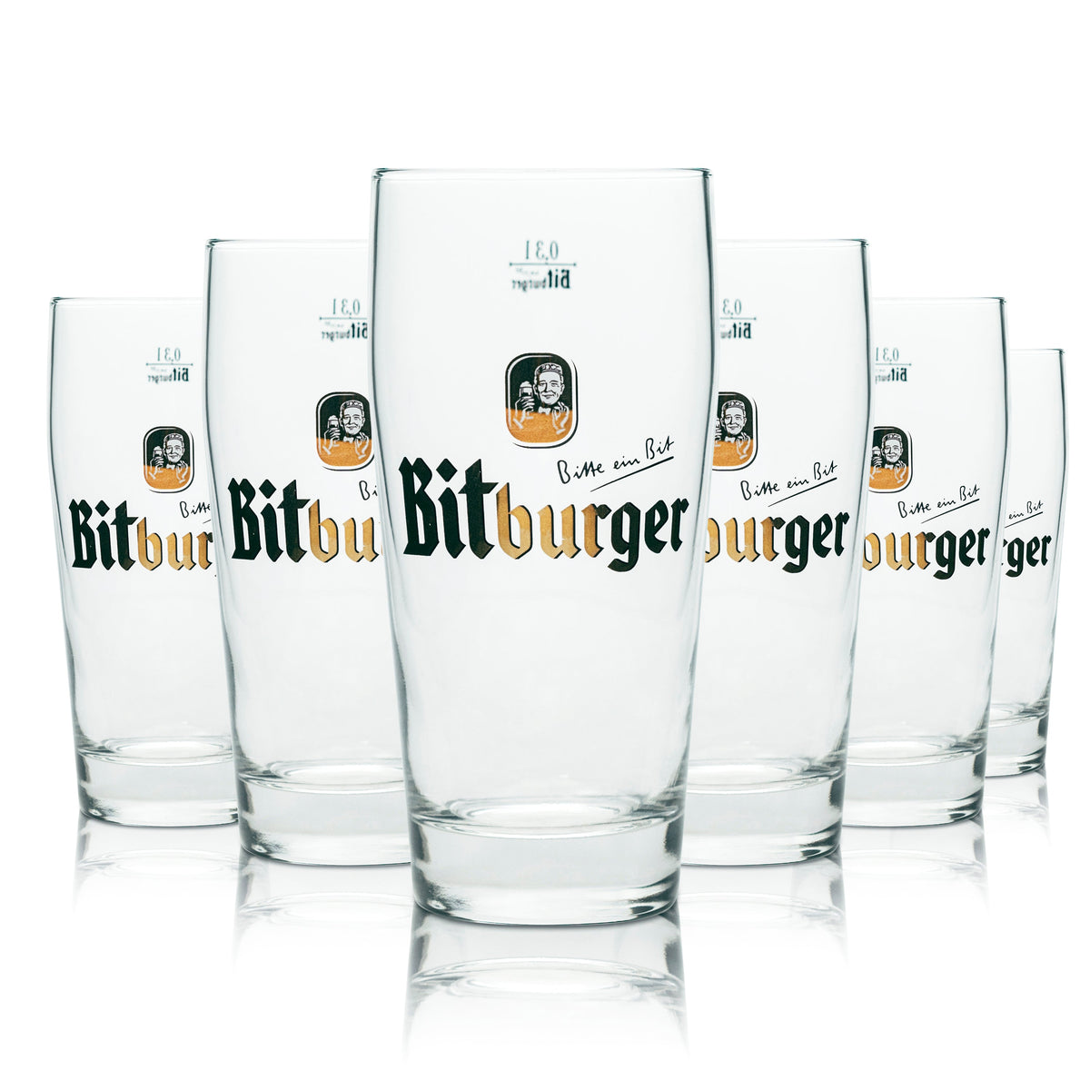 12 bicchieri da birra Bitburger 0,3l Willibecher Sahm nuovi – Vista 5