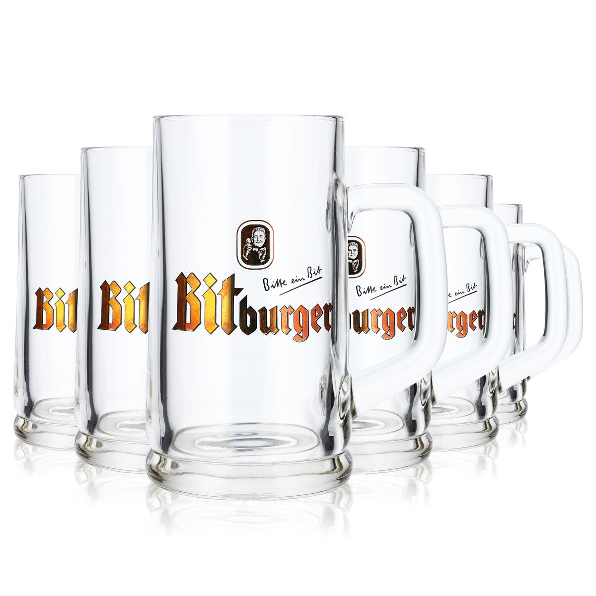 6 bicchieri da birra Bitburger Humpen da 0,3 l Rastal – Vista 2