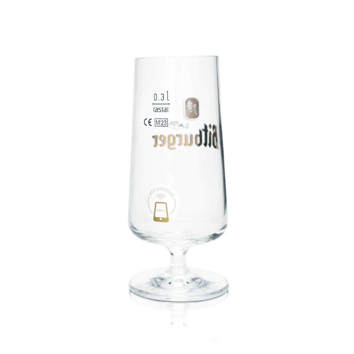 6 bicchieri da birra Bitburger 0,3 l a forma di tulipano con chip NFC Bicchieri da birra Pils Birrificio Gastronomia – Vista 3