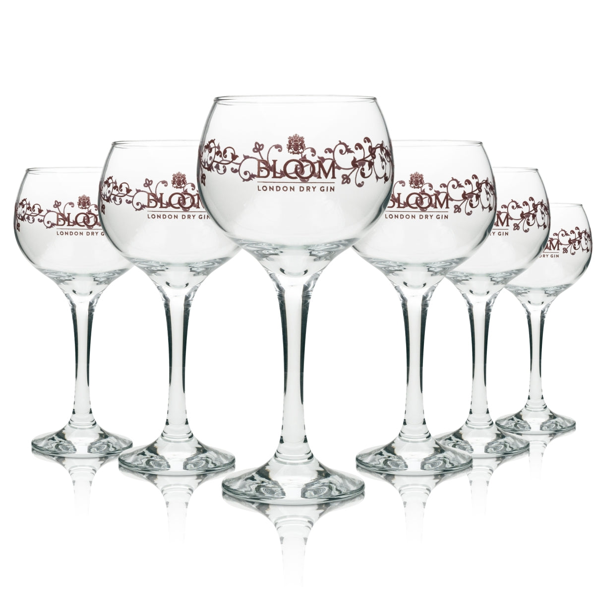 6 bicchieri da gin Bloom Balloon Glass Rose 56 cl