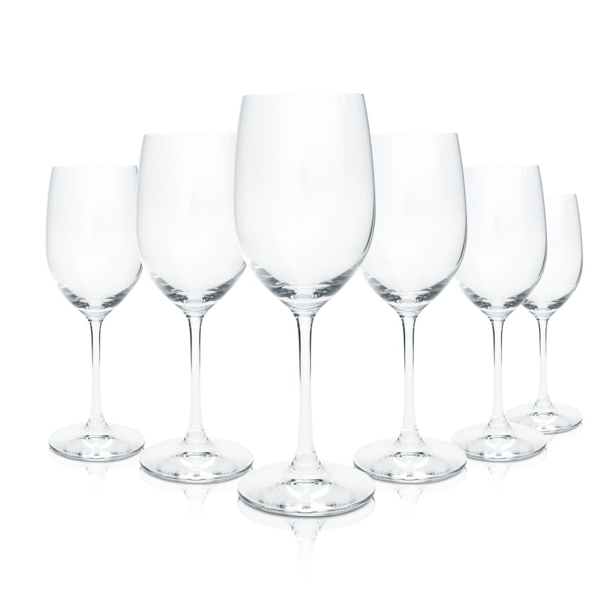 6 bicchieri Bohemia Cristal 0,45 l bicchieri da vino rosso bicchieri con stelo Gastro rovere
