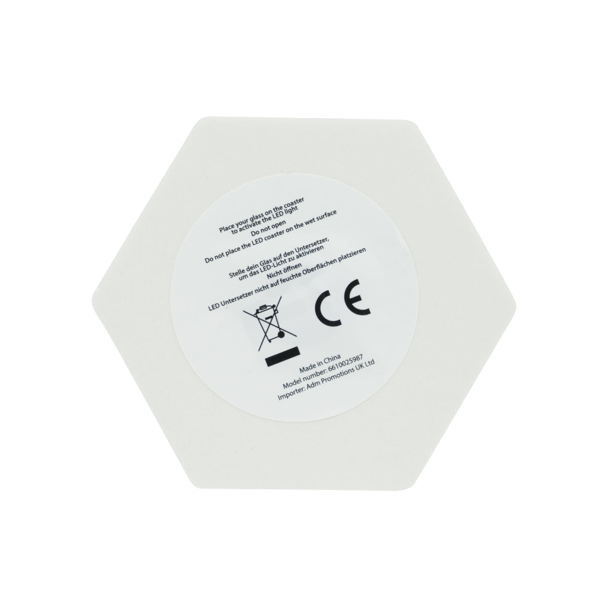 6x Bombay LED Coaster Sapphire Gin Bramble Sottobicchiere in vetro Sottobicchiere luminoso – Vista 2