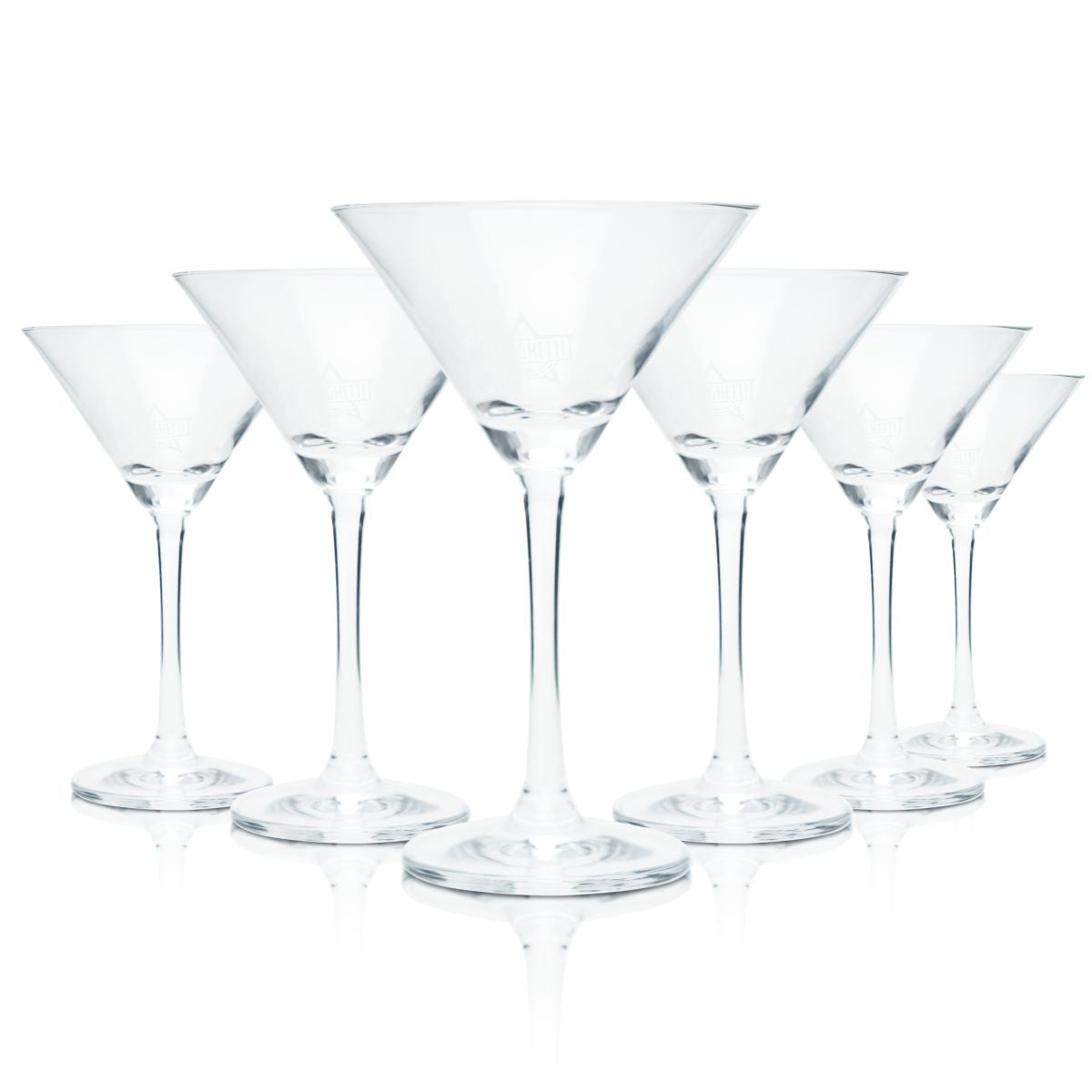 6 bicchieri Borghetti 0,1 l bicchiere da martini bicchiere a calice Dooleys set di bicchieri da aperitivo