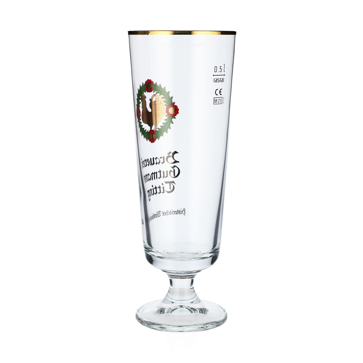 6 bicchieri da birra da 0,5 l della birreria Gutmann Titting con rubinetto Rastal Brauerstutzen – Vista 4