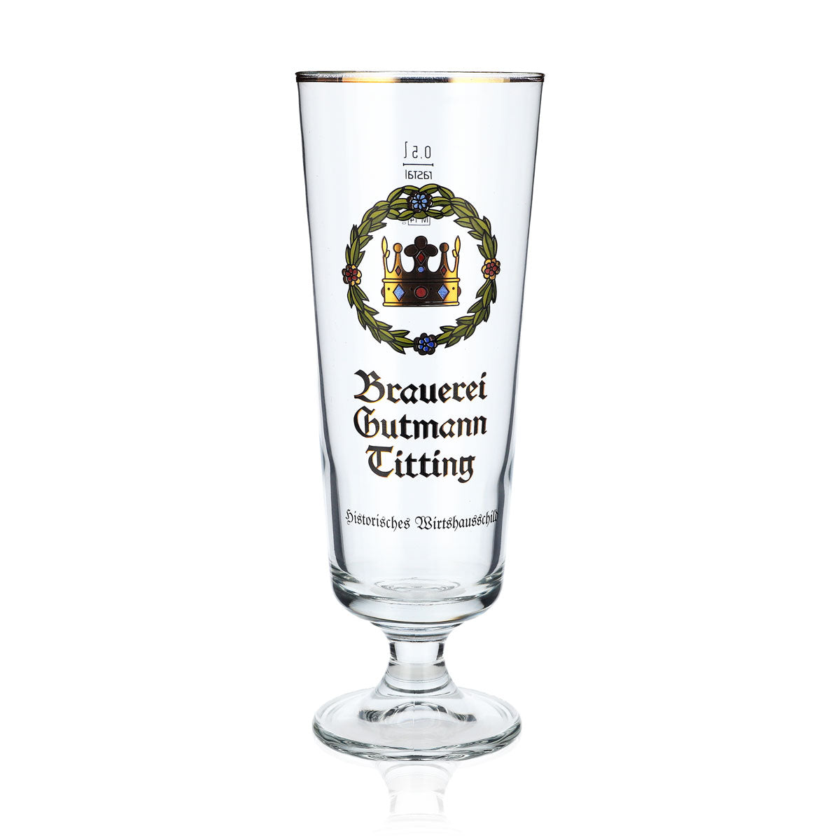 6 bicchieri da birra Gutmann Titting da 0,5 l con corona e beccuccio – Vista 2