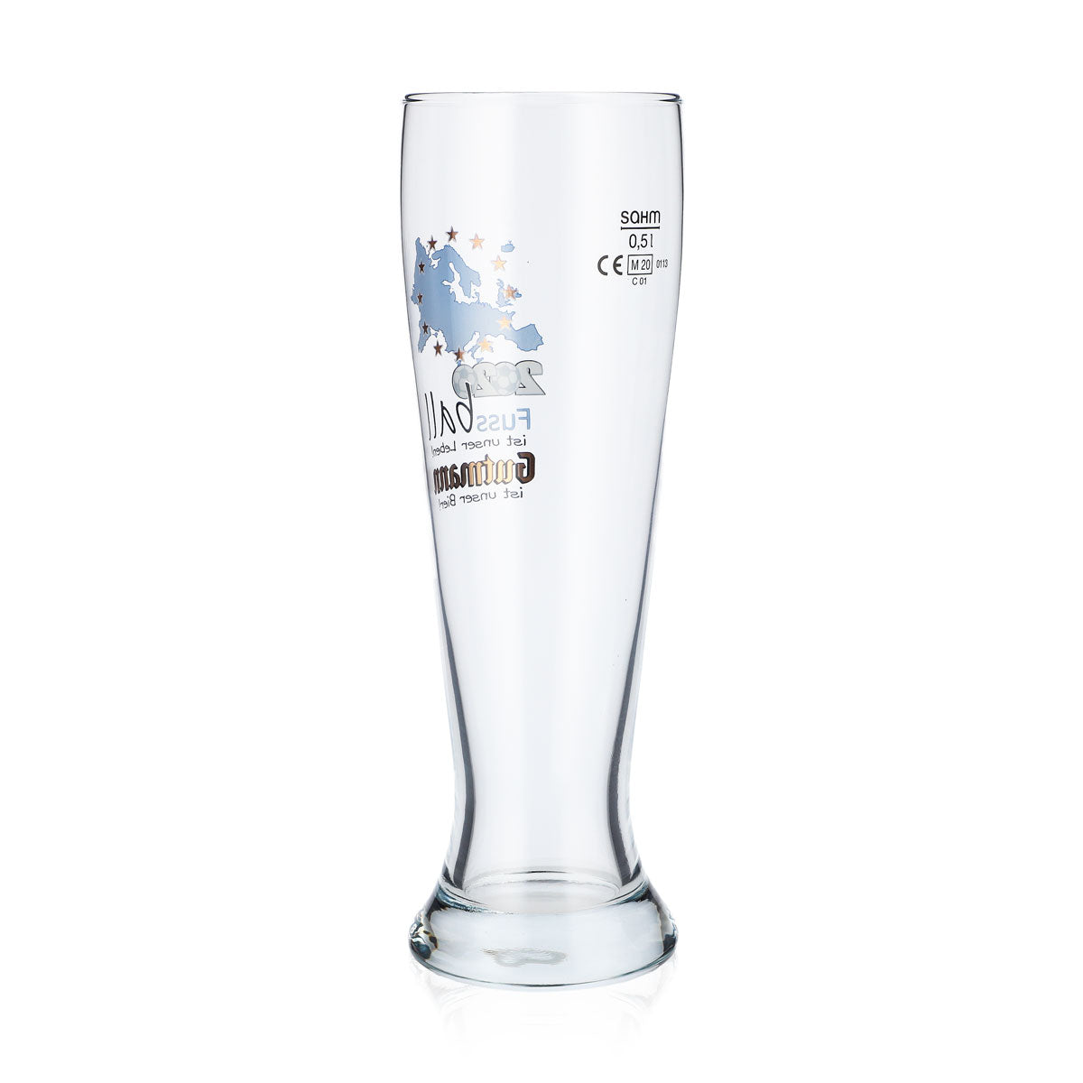 6 bicchieri da birra Gutmann Titting da 0,5 l Bicchiere da birra bianca Calcio 2020 – Vista 4